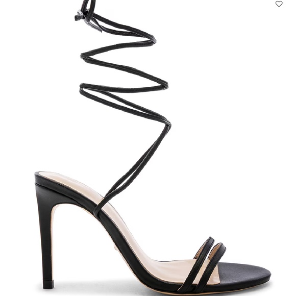 RAYE Alex Heel Black Lace Up Size 8 - Picture 1 of 3